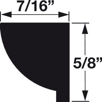 Moulding, Egg & Dart, 5/8 x 7/16 x 96 (H x D x L)